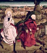 Master of the Schotten Altarpiece The Flight into Egypt, from the Schotten Altarpiece oil painting artist